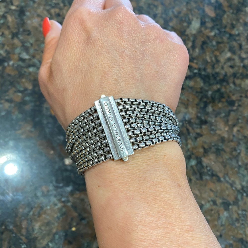 David Yurman Box Chain Eight-Row Bracelet 32mm